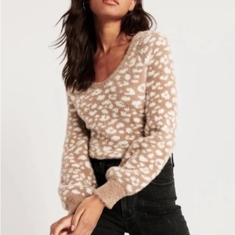 Abercrombie Women’s Leopard Sweater